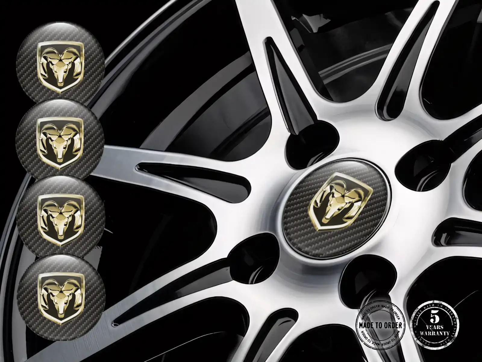 Dodge Silikonaufkleber Edition Individuelle Radlabels